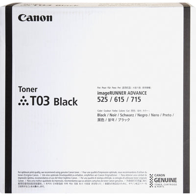 Canon T03 Original Laser Toner Cartridge - Black -, CNMT03
