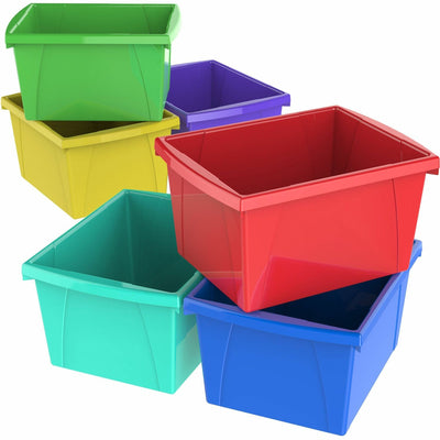 ERA Group Storex 4-gallon Storage Bin, Assorted Bright, STX61514U06C