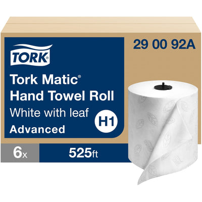 Essity Hygiene and Health AB TORK Hand Roll Towel, White, 6 / Carton, TRK290092A