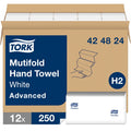 Essity Hygiene and Health AB TORK Advanced Multifold Hand Towels, White, 16 / Carton, TRK424824