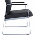 Lorell Healthcare Reception Sled Base Guest Chair, Black, LLR66996