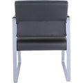 Lorell Healthcare Reception Sled Base Guest Chair, Black, LLR66996