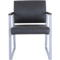 Lorell Healthcare Reception Sled Base Guest Chair, Black, LLR66996