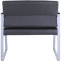 Lorell Healthcare Reception Big & Tall Sled Base Guest Chair, Black, LLR66997