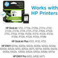 HP 67XL Original High Yield Inkjet Ink Cartridge - Black -, HEW3YM57AN