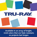 Dixon Ticonderoga Tru-Ray Construction Paper Art Roll, Festive Red, 1 Roll, PACP100601