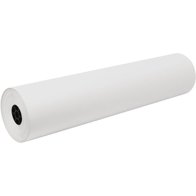 Dixon Ticonderoga Tru-Ray Construction Paper Art Roll, White, 1 Roll, PACP100599