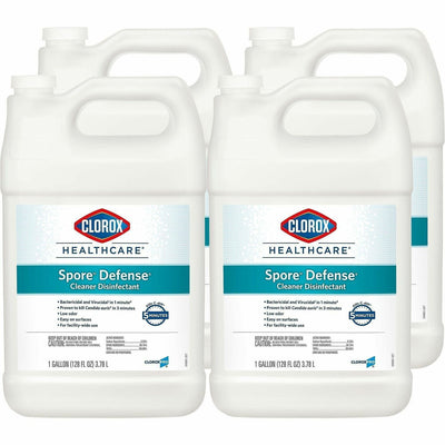 The Clorox Clorox Healthcare Spore10 Defense Cleaner Disinfectant Refill, White, 4 / Carton, CLO32122CT