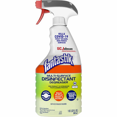 S. C. Johnson & Son fantastik Multisurface Disinfectant Degreaser Spray, Green, SJN311836