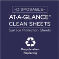 ACCO At-A-Glance Disposable Clean Sheets, White, 25 / Pack, AAGSK2628