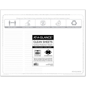 ACCO At-A-Glance Disposable Clean Sheets, White, 25 / Pack, AAGSK2628