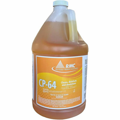 Rochester Midland RMC CP-64 Hospital Disinfectant, Yellow, 4 / Carton, RCM11983227CT