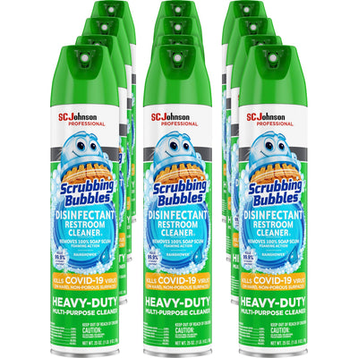 S. C. Johnson & Son Scrubbing Bubbles Disinfectant Cleaner, White, 12 / Carton, SJN313358CT