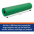 Dixon Ticonderoga Tru-Ray Construction Paper Art Roll, Festive Green, 1 Roll, PACP100592