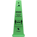 Impact TriVu Social Distancing 3 Sided Safety Cone, Fluorescent Yellow, 1 Carton, IMP9140SM-KIT