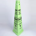 Impact TriVu Social Distancing 3 Sided Safety Cone, Fluorescent Yellow, 1 Carton, IMP9140SM-KIT