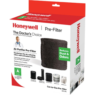 Honeywell Pre-Filter for Air Purifier, Black, 4 / Carton, HWLHRFAP1V1CT