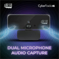 Adesso CyberTrack CyberTrack H6 Webcam - 8 Megapixel - 30 fps - Black - USB 2.0, ADECYBERTRACKH6