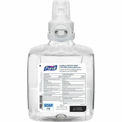 Gojo Industries PURELL CS8 HEALTHY SOAP™ 0.5% PCMX Antimicrobial Foam, Clear, 2 / Carton, GOJ7878-02
