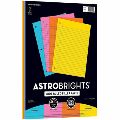Neenah Paper Astrobrights Filler Paper, 8" x 10 1/2", 100 / Pack, WAU2591001