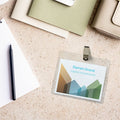 Avery Top-Loading Clip-Style Name Badges, White, 8 1/2" x 11", 1 Carton, AVE74536