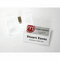 Avery Top-Loading Clip-Style Name Badges, White, 8 1/2" x 11", 1 Carton, AVE74536