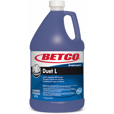 Betco Symplicity Duet L Laundry Detergent, Blue, 4 / Carton, BET4750400