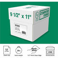 Domtar Continuous Paper, White, 9 1/2" x 11", 10 / Carton, DMR9510AS
