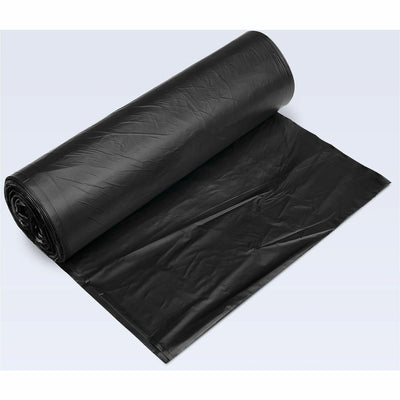 Inteplast HDPE Can Liners, 19 Microns, 38"x 58", Black, Pack Of 150 Liners, 150 Case, IBSVALH3860K22