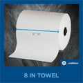 Georgia Pacific . enMotion 1-Ply Paper Towel Rolls, EPA, 8-1/4" x 550', White, Case Of 6 Rolls, 6 / Case, GPC89730