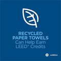 Georgia Pacific . enMotion 1-Ply Paper Towel Rolls, EPA, 8-1/4" x 550', White, Case Of 6 Rolls, 6 / Case, GPC89730
