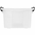 IRIS Weathertight Storage Box, 46 Quarts, 11 4/5"H x 15 4/5"W x 19 7/10"D, Clear, IRS110450