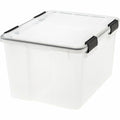 IRIS Weathertight Storage Box, 46 Quarts, 11 4/5"H x 15 4/5"W x 19 7/10"D, Clear, IRS110450