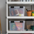 IRIS Weathertight Storage Box, 46 Quarts, 11 4/5"H x 15 4/5"W x 19 7/10"D, Clear, IRS110450