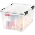 IRIS Weathertight Storage Box, 46 Quarts, 11 4/5"H x 15 4/5"W x 19 7/10"D, Clear, IRS110450