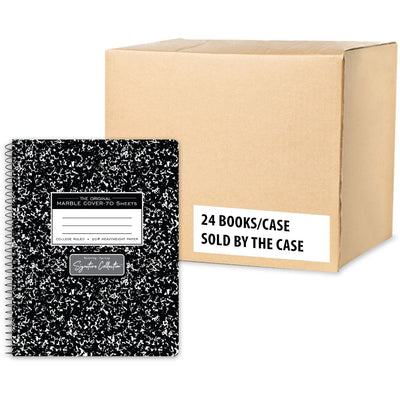 Roaring Spring Paper Spring Wirebound Composition Book, 7 1/2" x 9 3/4", 24 / Carton, ROA10111CS