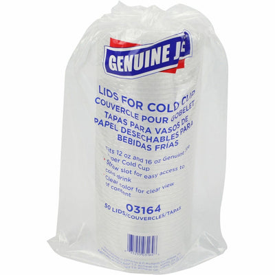 Genuine Joe Paper Cup Lids, Clear, 50 / Pack — view 1