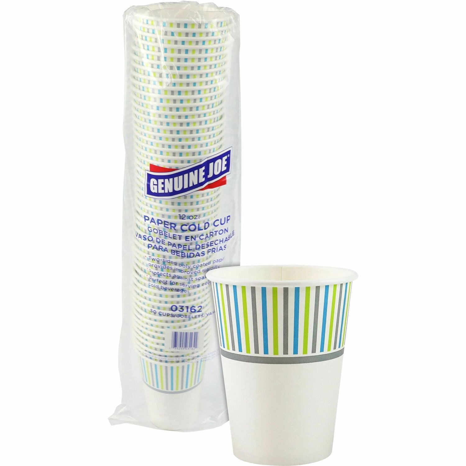 Genuine Joe 12 oz Cold Cups, 1 Pack