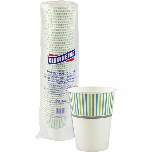Genuine Joe 12 oz Cold Cups, 1 Pack