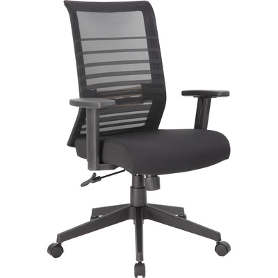 Lorell Horizontal Mesh High-Back Task Chair, Black, LLR00590
