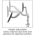 Lorell Mounting Arm for Monitor - Gray, LLR99803
