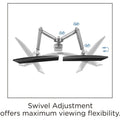 Lorell Mounting Arm for Monitor - Gray, LLR99803