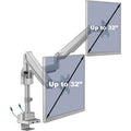 Lorell Mounting Arm for Monitor - Gray, LLR99803