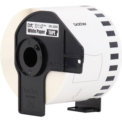Brother DK Multipurpose Label, Black on White, 24 / Pack, BRTDK220524PK