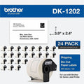 Brother DK Address Label, White, 24 / Pack, BRTDK120224PK