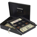 Carl Bill Tray Steel Security Cash Box, Black, CUI82012