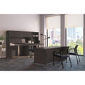 The HON Company HON Mod Slate Teak Laminate Desk Component, Gray, HONLDH60LS
