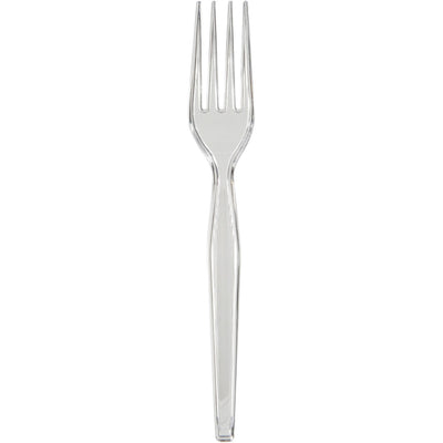Georgia Pacific . Dixie Heavyweight Plastic Cutlery, Clear, 1000 / Carton, DXEFH017
