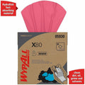 Kimberly-Clark Wypall Power Clean X80 Heavy Duty Cloths, Red, 1 Carton, KCC05930
