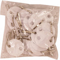 Sparco Oval Key Tags, White, 20 / Pack, SPR02886